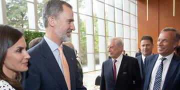 El presidente estuvo en la recepción de los reyes Felipe y Letizia\u002E