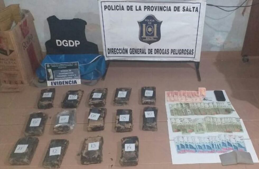 Detuvieron en Pichanal a un hombre con más de 52 mil dosis de droga