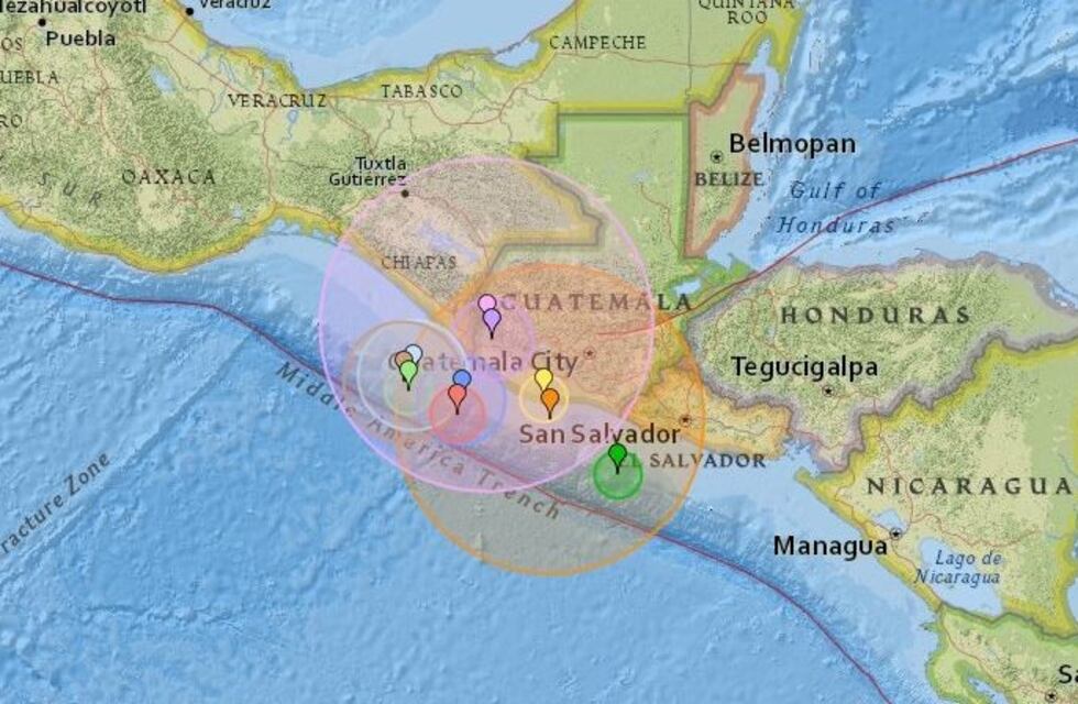 Sismo de magnitud 6,8 sacudió las costas de Guatemala