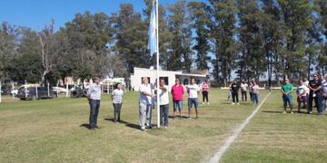 Los Hurones homenajearon a los heroes de Malvinas