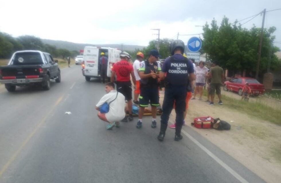 Chocaron a un hombre en estado de ebriedad tratando de cruzar la ruta