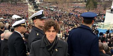DYN09,WASHINGTON, 20/01/2017,  EL EMBAJADOR ARGENTINO EN LOS ESTADOS UNIDOS, EN LA CIUDAD DE WASHINGTON, EN LA CEREMONIA DE ASUNCION DEL NUEVO PRESIDENTE FOTO:DYN/TWITTER. Washington eeuu Martin Lousteau asuncion del presidente electo de estados unidos ce