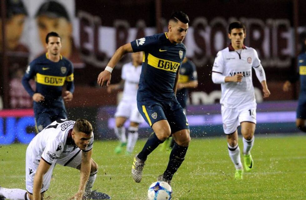 Boca superó sobre la hora 1-0 a Lanús
