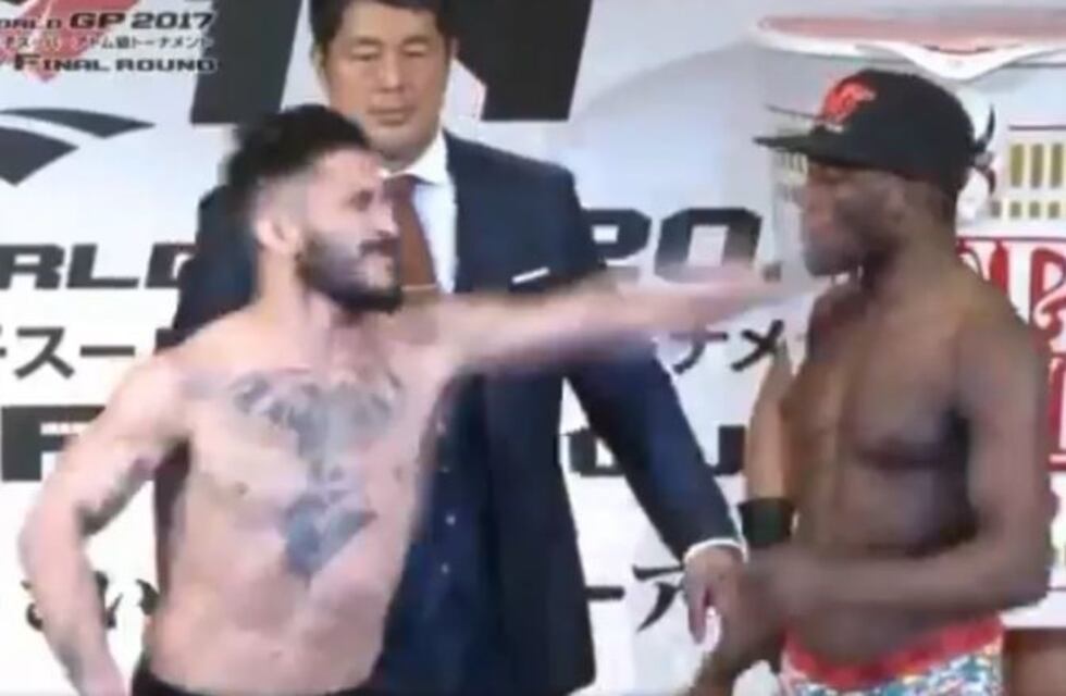 ¡Se fueron a las piñas! El tenso pesaje de una pelea de MMA