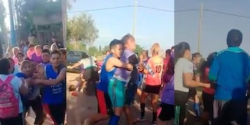 Las jugadoras de fútbol se trenzaron en una feroz pelea\u002E