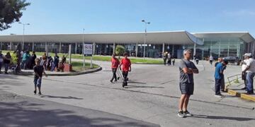 Cuarto día de bloqueo en la Terminal de Mar del Plata (Foto: Ahora Mar del Plata)