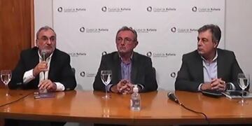 Alcides Calvo, Daniel Costamagna y Luis Castellano