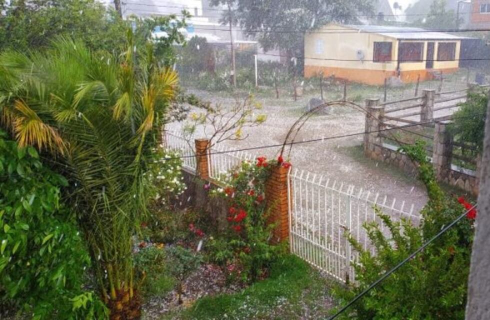 Una tormenta con granizo sorprendió a los vecinos de El Mollar