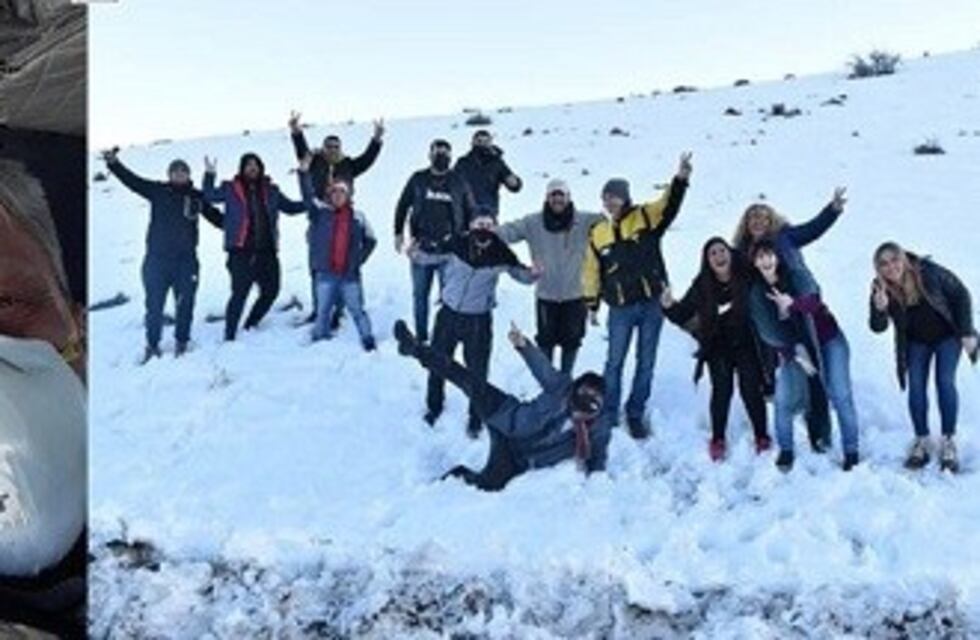 Diputados de Chubut criticados por una foto "de egresados" en medio del temporal