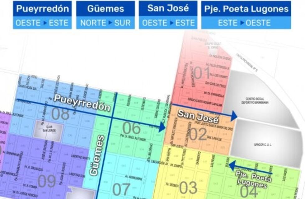 Brinkmann: cambian sentido de circulación algunas calles