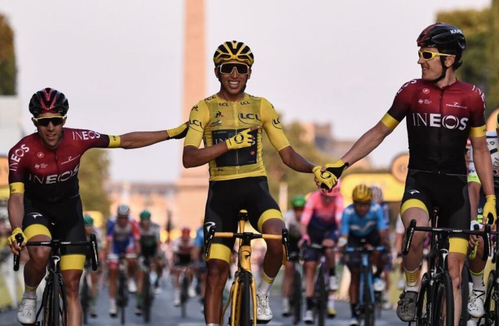 El ciclista colombiano Egan Bernal es el primer latinoamericano en ganar el Tour de Francia