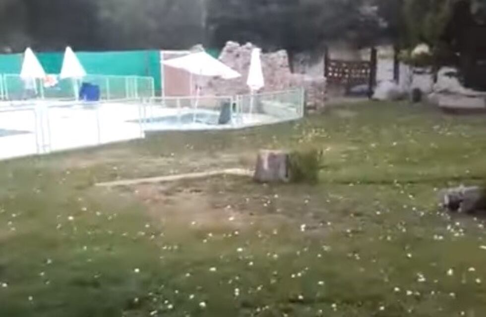 Fuerte tormenta de granizo en Tunuyán y hay alerta en el Gran Mendoza