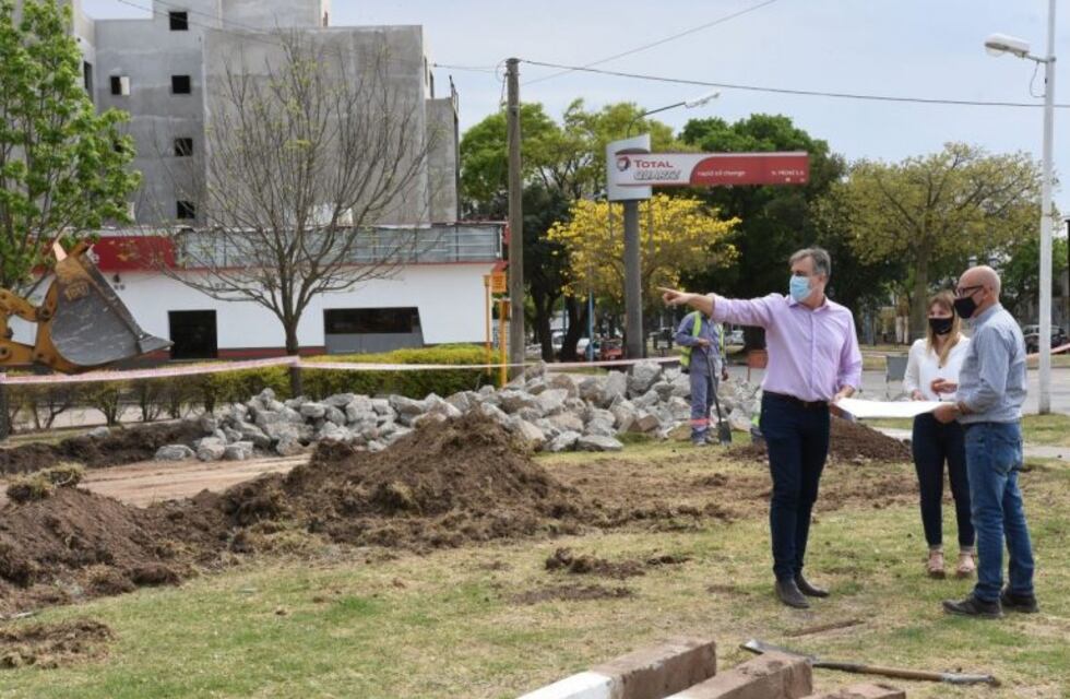 La rotonda de Yrigoyen y Fader está en marcha