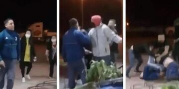 Empleado de circo quiso robar una caja de preservativos y recibió una paliza (Foto: Captura de video)