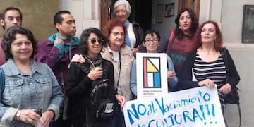 Manifestación de artistas la semana pasada en Salta\u002E (Web)