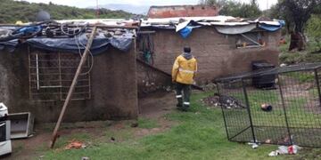 En San Luis, la vivienda sufrió un derrumbe parcial\u002E