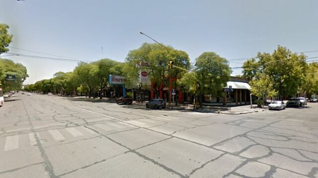 Cruce de Mitre y Alem en San Rafael.