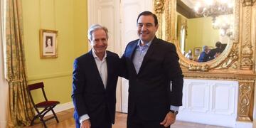 Gustavo Valdés y Andrés ibarra firmaron convenio