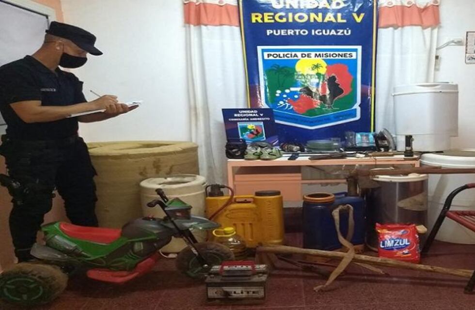 Recuperan objetos robados en Comandante Andresito