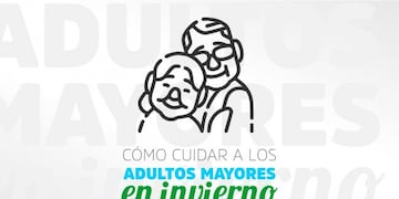 Consejos para el cuidado del adulto mayor en el invierno.