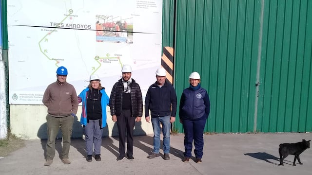 Representantes de la Municipalidad de Tornquist visitaron la Planta de Separación de Residuos
