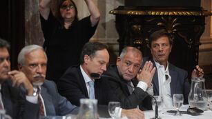 Luis Juez, jefe del bloque PRO, insiste en dar marcha atrás con el aumento de las dietas (Foto: Federico López Claro)