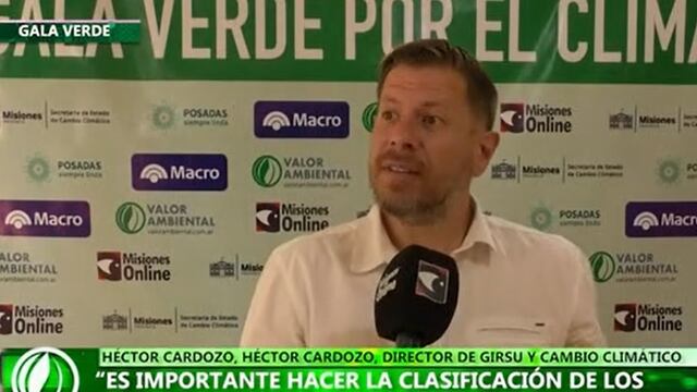 Gala Verde por el Clima en Misiones: Héctor Cardozo y la importancia de la separación de residuos.
