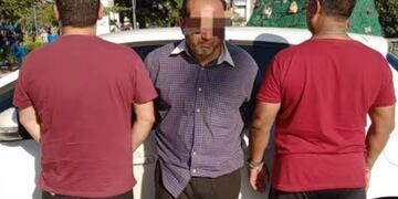 Adrián Daniel Derderian en el momento de la detención.