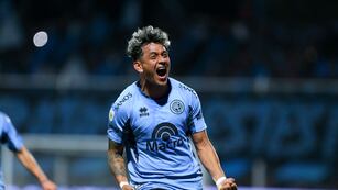 Lucas Diarte entró por la lesión del chileno Ibacache y podría seguir en la formación titular de Belgrano (Prensa Belgrano)
