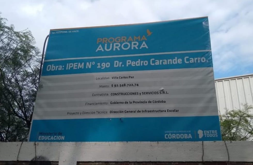 Carlos Paz: Escuela Carande Carro y un pedido a la Provincia sobre su situación actual