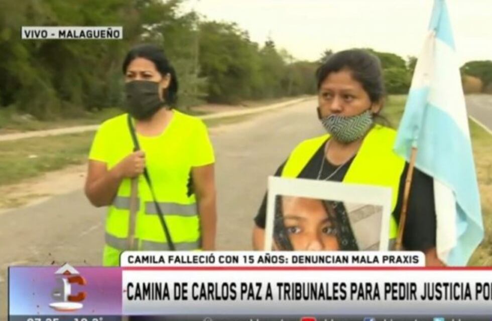 Camina desde Carlos Paz a los Tribunales de Córdoba para pedir justicia por su hija