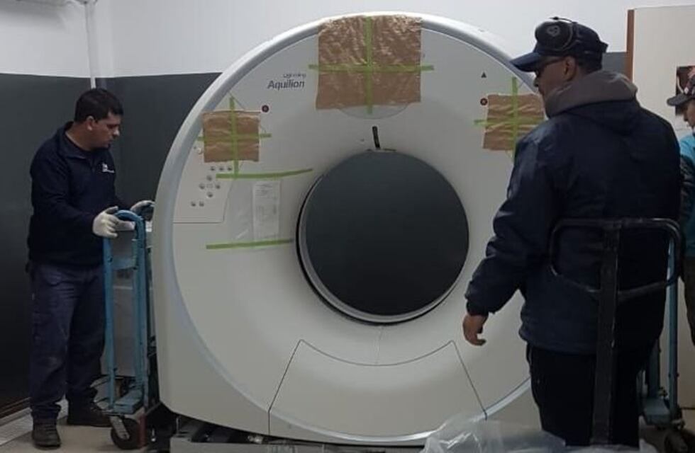 Llegó el nuevo tomógrafo al Hospital de Madryn