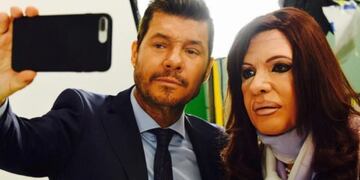 El mano a mano de Marcelo Tinelli con la falsa Cristina Kirchner