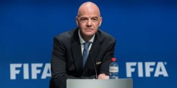 Gianni Infantino, FIFA President speaks after the FIFA Council meeting at the Home of FIFA in Zurich, Switzerland, Tuesday, Jan. 10, 2017. FIFA will expand the World Cup to 48 teams, adding 16 extra nations to the 2026 tournament which is likely to be hel