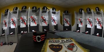 River Plate vestuario en Boca 22/10 (Foto:Twitter)
