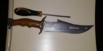 En su poder se secuestró un cuchillo y un destornillador, además de una moto\u002E (El Norte)