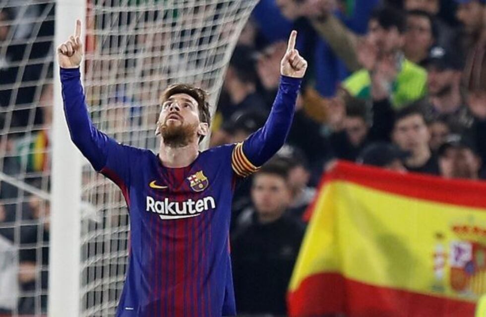 Messi marcó un doblete en la goleada del Barcelona