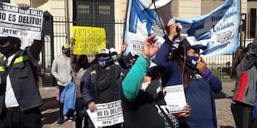 La jornada de protesta se realizó bajo el lema \