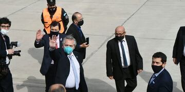 Alberto Fernández llegó a Santiago del Estero\u002E