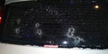 Así quedó el parabrisas del Fiat Palio (Web)