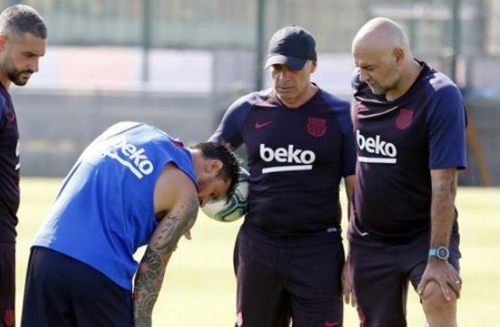 Lionel Messi se lesionó en su primer entrenamiento con el Barcelona