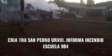 Se incendió una escuela en San Pedro\u002E