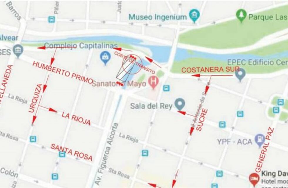 Cortes y desvíos en La Cañada por el nuevo puente de la Costanera