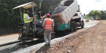 Obras de asfalto en Misiones