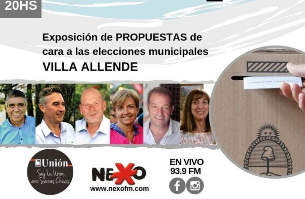 Realizarán debate de candidatos a intendente de Villa Allende