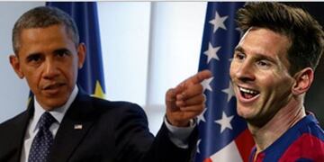 Barck Obama - Leonel Messi