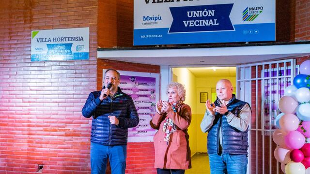 Una histórica unión vecinal de Maipú renovó su sede