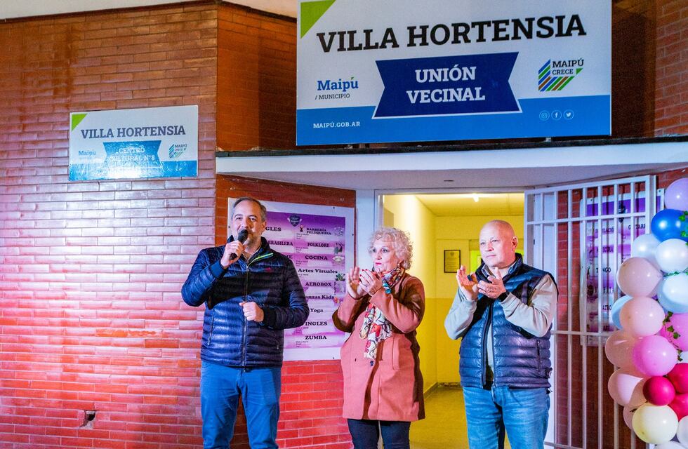 Una histórica unión vecinal de Maipú renovó su sede