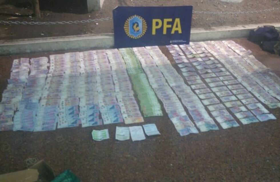 Secuestraron 180 mil pesos en efectivo tras un operativo antinarcóticos