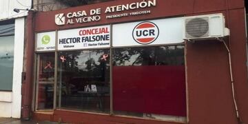 La sede de Falsone se ubica en San Martín y Dinamarca\u002E